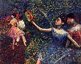 Edgar Degas Dancer and Tambourine painting